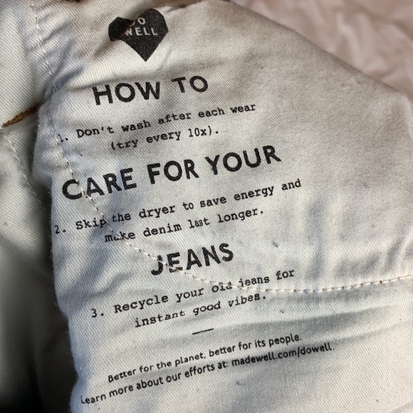 NWT Madewell High Waist Stovepipe Jeans - Picture 5 of 6